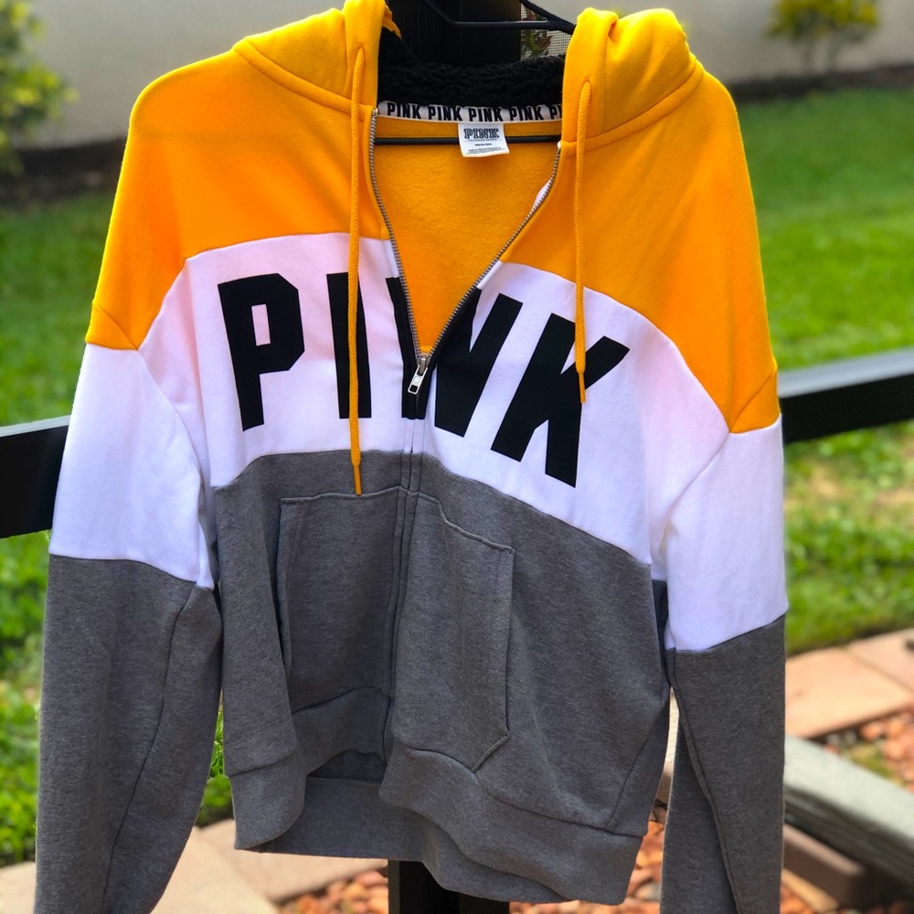 PINK zip-up sweatshirt